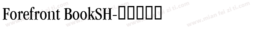 Forefront BookSH字体转换
